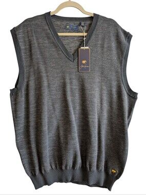 Jack Nicklaus Gray Sweater Vest XXL V Neck